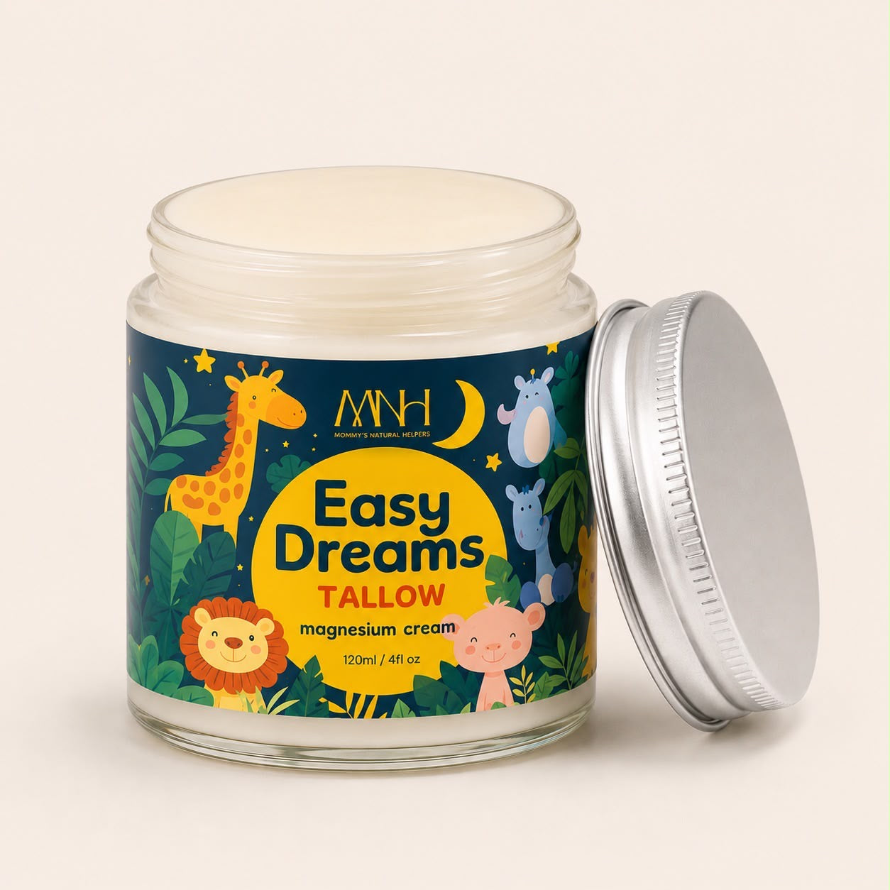 Easy Dreams Tallow Magnesium Cream – Natural Sleep Aid for Kids